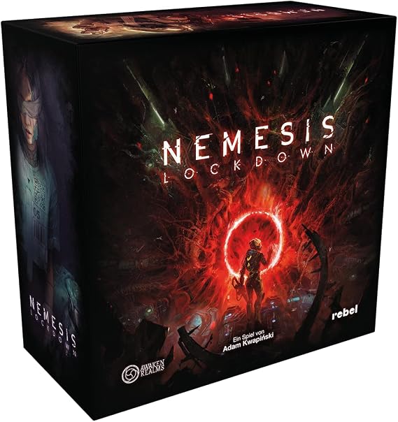 Awaken Realms Asmodee Nemesis: Lockdown, Dungeon Crawler Expert Game, 1-5 Players, From 14+ years, 60-180 Minutes, Language: German