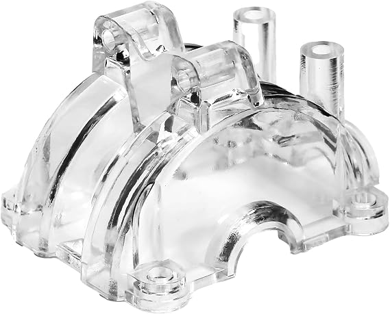 Transparent Diff Gear Cover for Tamiya 1/10 RC Car TT02 | Clear plastic; fits the front or rear differential gearbox position on Tamiya TT-02 1/10 chassis; 1 cover included.