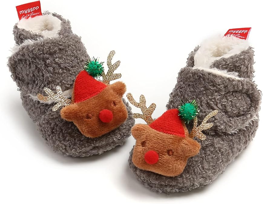 Baby Booties Infant Newborn Boys Girls Slippers Warm Crib Sock Shoes Indoor First Walkers Prewalker