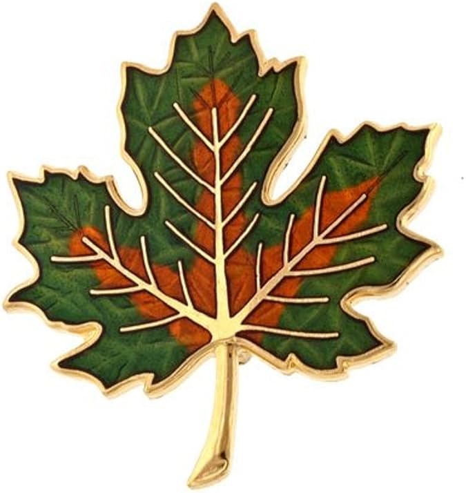 Fall Maple Leaf Brooch or Pin