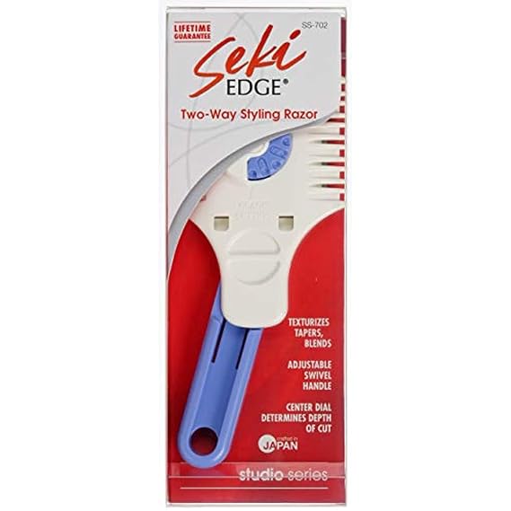 Seki EDGE Haircutting Styling Razor Comb, SS-702, 1 Count