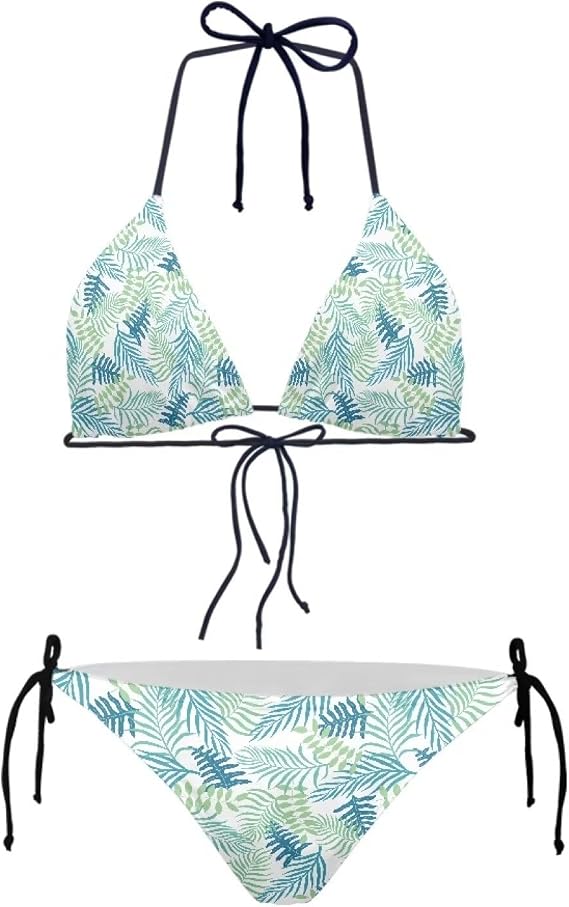 Women's Polynesian Swimwear Fashion Designer Tropical Island Style Sexy Women's Lace-up Bikini Set