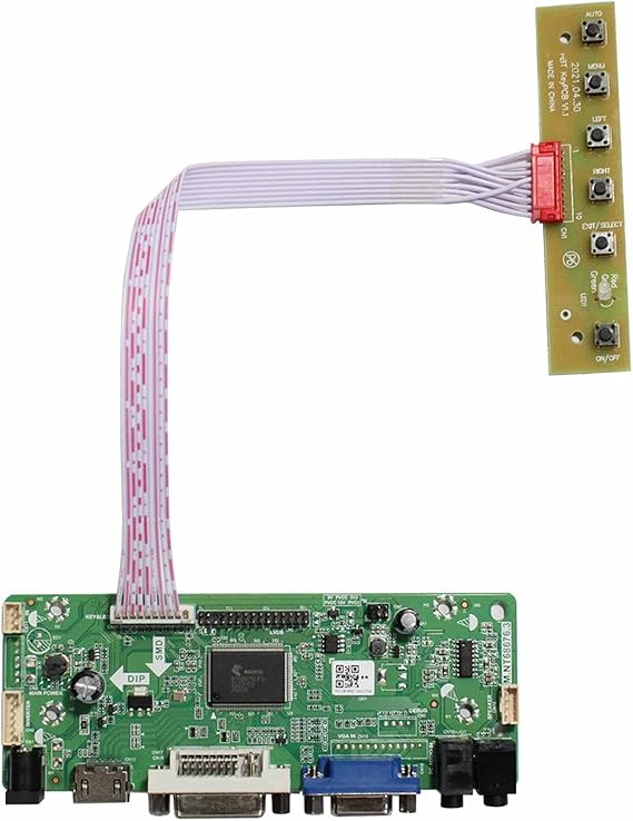 VSDISPLAY DVI VGA LCD Controller Board Fit for DV170YGZ-N10 DV170YGM-N10