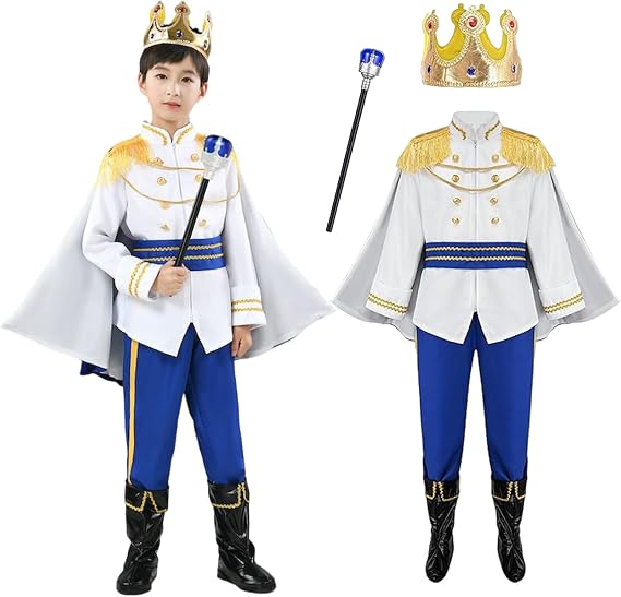 Halloween Costume, For Children, Prince, Cosplay, Children, Boys, Prince Transformation, Boys, Clothes, Halloween, Christmas, Parties, Recitals, School Festivals, Cultural Festivals,