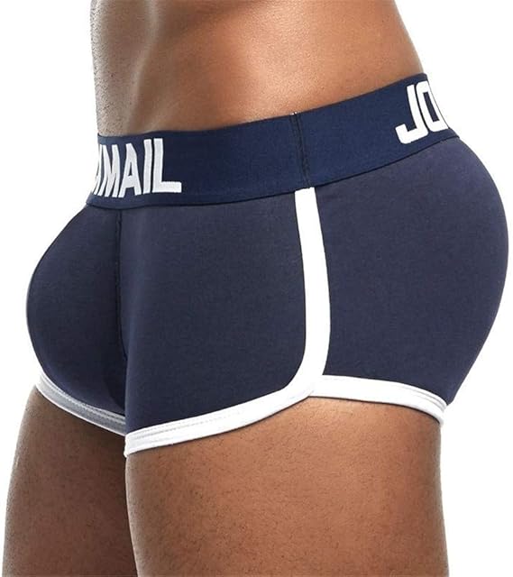 Jockmail Sexy Herren Boxer Baumwolle Atmungsaktive Push up Boxershorts Gepolstert Hip Enhancer Herren Unterwäsche