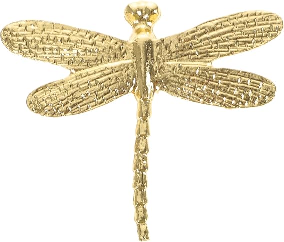 ARTIBETTER Brass Dragonfly Ornament Detachable Wing Dragonfly Figurine for Home Decoration Porch Tabletop Desktop Adornment Household Ornament 2.95 X 2.55 X 0.66 in