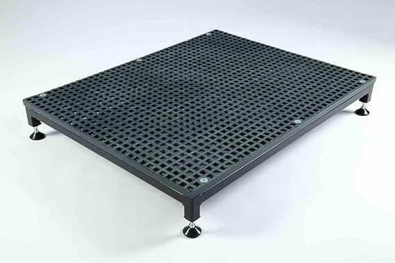 The Ramp People Turning Platform for Wheelchairs, Mobility Scooters | Height Adjustable Outdoor Self-draining 1m x 1m Turning Circle