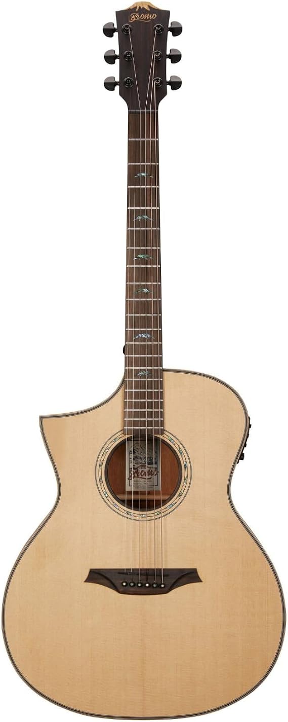 Bromo BAT4CEL Solak Elektro Akustik Gitar (Natural)