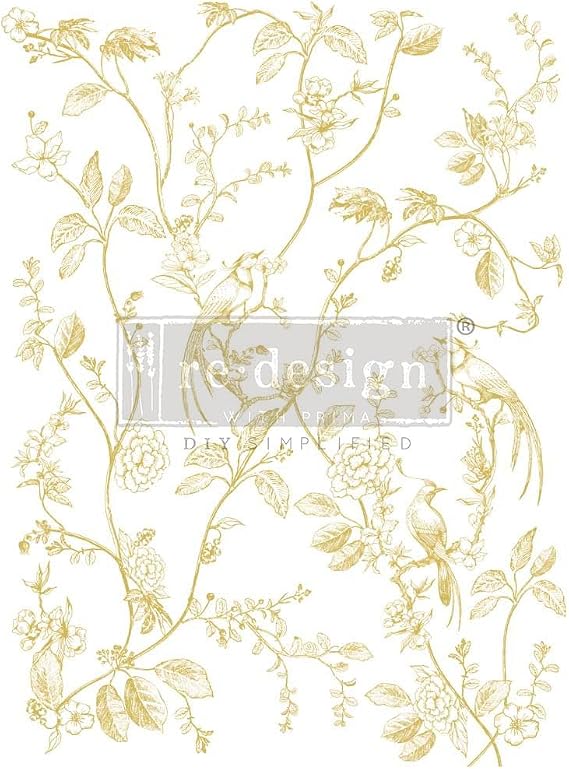 Prima Marketing Re-Design Gold Foil Kacha Decor Transfers-A Bird Song RE665593