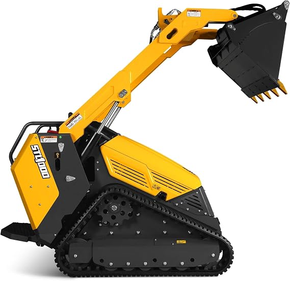 MechMaxx Mini Skid Steer Stand On Compact Track Loader, CROBA STL1000