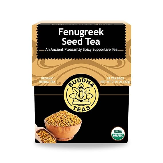 Buddha Teas Organic Fenugreek Seed Tea - Herbal Tea, Caffeine Free
