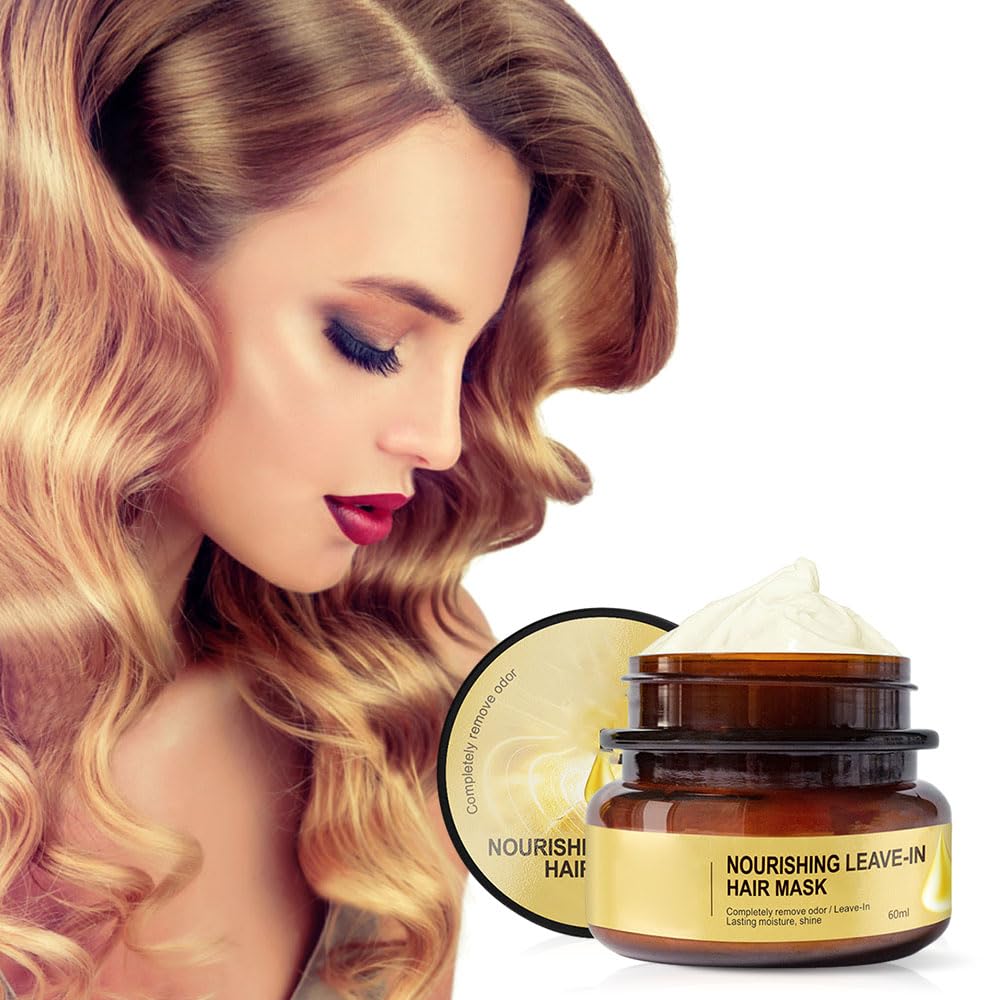 Moisturising and repairing leave-in conditioner cream hair mask for deep repair and incredible shine treatment moisturises without weighing down 1 piece