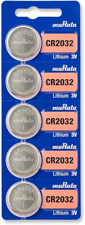 Murata CR2032 Battery DL2032 ECR2032 3V Lithium Coin Cell (15 Batteries)