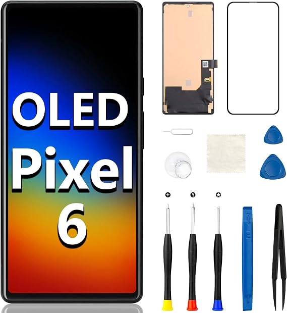 OLED for Google Pixel 6 Screen Replacement (Support Fingerprint)