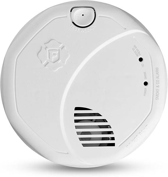 First Alert 10-Year Battery Combination Smoke & Carbon Monoxide Alarm | SMCO410, Works with Ring Alarm Base Station