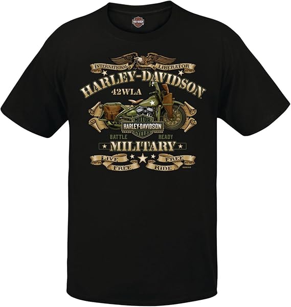 Harley-Davidson Military, Choose Charcoal for Military Veteran's Support, or Black for War Bike