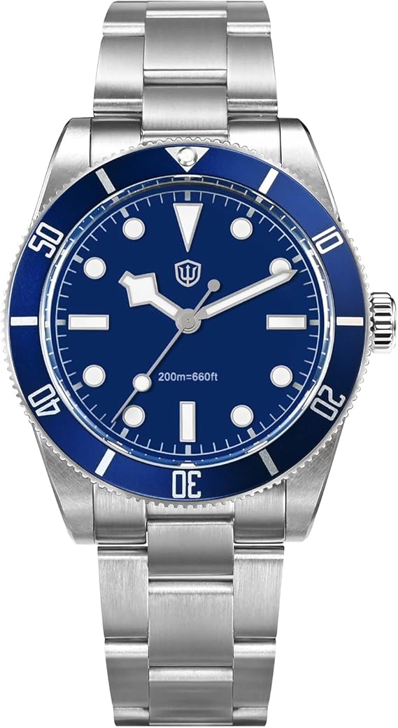 watchdives Quartz Watches WD7922 BB54 Men's Watch 37mm Sapphire Glass Luxury Wrist Watch 20Bar Diving Watches for Men