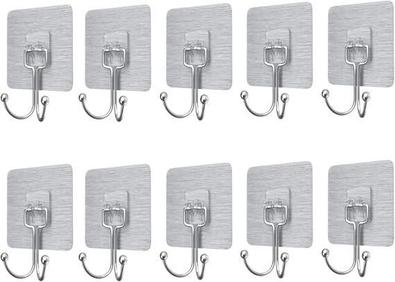 Vinyl Siding Hooks for Hanging [36 Pack], Stainless Steel Hangers for Vinyl Siding, No Drilling Needed Low Profile Heavy Duty Vinyl Siding Hooks Clips for Wreath/Decor/Tool/Light Hanging