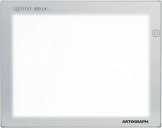 Artograph Thin LED Light Box, 12" x 9" Dimmable Drawing & Tracing Pad, LightPad 930 LX