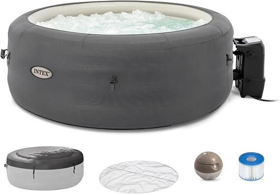 INTEX SimpleSpa 4 Person Inflatable Hot Tub, Portable Spa with 100 Jets
