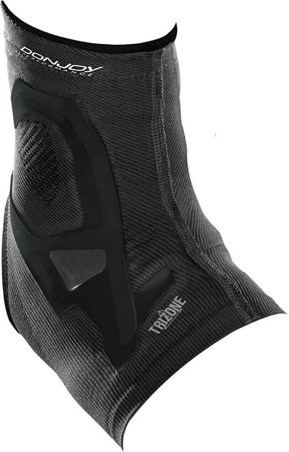 DonJoy Performance TRIZONE Compression: Ankle Support Brace, Black, Large