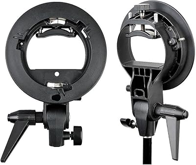 S Type Bracket Stable Bowens S Mount Holder for Speedlite Flash Snoot Softbox Photo Studio Plastic Umbrella Mount Bracket