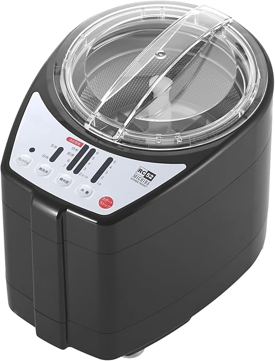 MICHIBA KITCHEN PRODUCT MB-RC52B Home Rice Polishing Machine, Black
