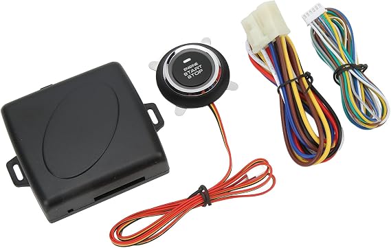 Push Start Button System, Smart Push to Start Ignition Kit Engine Start Stop Button System systems Universal for DC 12V Vehicles