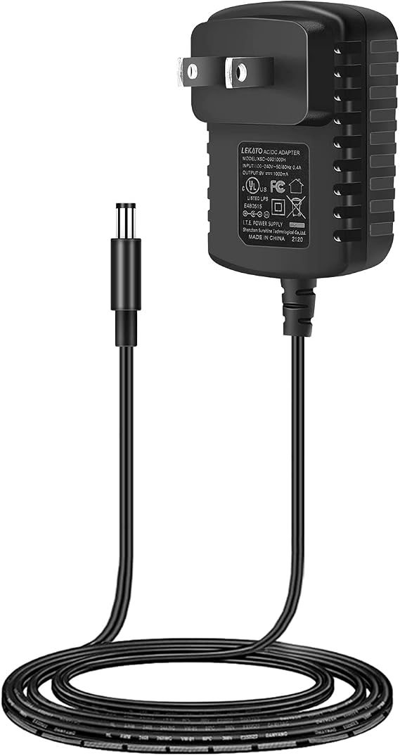 LEKATO Pedal Power Supply Adapter Power Adapter 9V AC/DC Adapter for LEKATO Looper Pedal