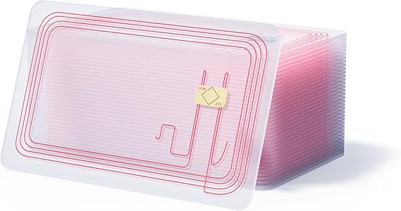 10pcs NFC Tags Clear NFC Cards NFC 215 Cards Rewritable Ntag 215 NFC Tags Transparent NFC Chip Blank NFC Tag NFC Wifi Tag,Compatible with Amiibo and TagMo for All Phone NFC Enabled