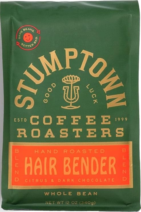 STUMPTOWN COFFEE ROASTERS, Whole Bean Medium Roast, Hair Bender 12 Oz