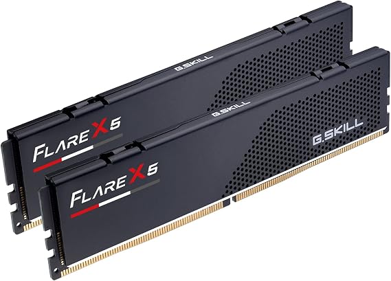 G.SKILL Flare X5 Series DDR5 RAM (AMD EXPO) 32GB (2x16GB) Up to 6000MT/s CL30-38-38-96 1.35V Desktop Computer Memory U-DIMM - Matte Black (F5-6000J3038F16GH2-FX5)