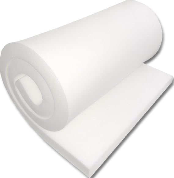FoamTouch high densiy 1x18x120 Upholstery Foam, White