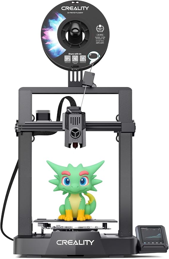 Creality 3D Printer Ender 3 V3 KE Upgraded, 500mm/s Max High-Speed with Sprite Direct Extruder Supports 300C Printing, Auto Leveling 3D Printer for Kids and Beginners, Larger Print Size 250x220x220mm