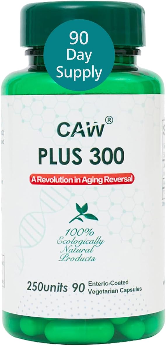 CAW Plus 300 Water-Solubility Cycloastragenol, 90 Capsules, 1 Bottle