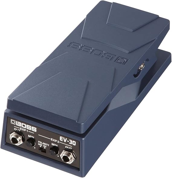 BOSS EV-30 DUAL EXPRESSION PEDAL Expression Pedal, Space Saving Design, Aluminum Die-Cast Housing, 2 EXP OUT Terminals