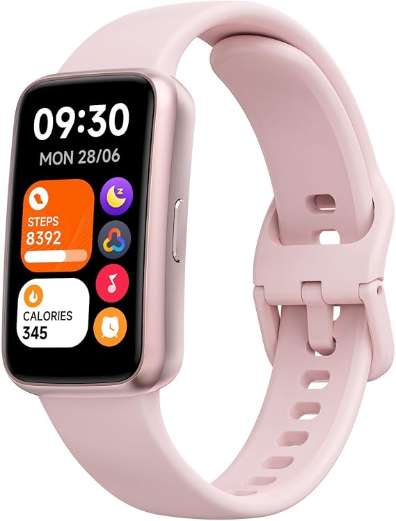 TOOBUR Fitness Tracker Watch, NO APP NO Phone Required, 3ATM Waterproof, Heart Rate/Body Energy/Sleep Monitor, 100 Sports Modes, Step Counter Pedometer Watch, Activity Tracker for Women, Pink