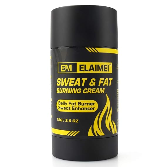 ELAIMEI Fat Burning Sweat Cream, Weight Loss Workout Enhancer Hot Gel for Belly, Slimming/Anti Cellulite Cream for Tummy for Body for Women and Men, Deep Tissue Massage & Muscle (1 pack)