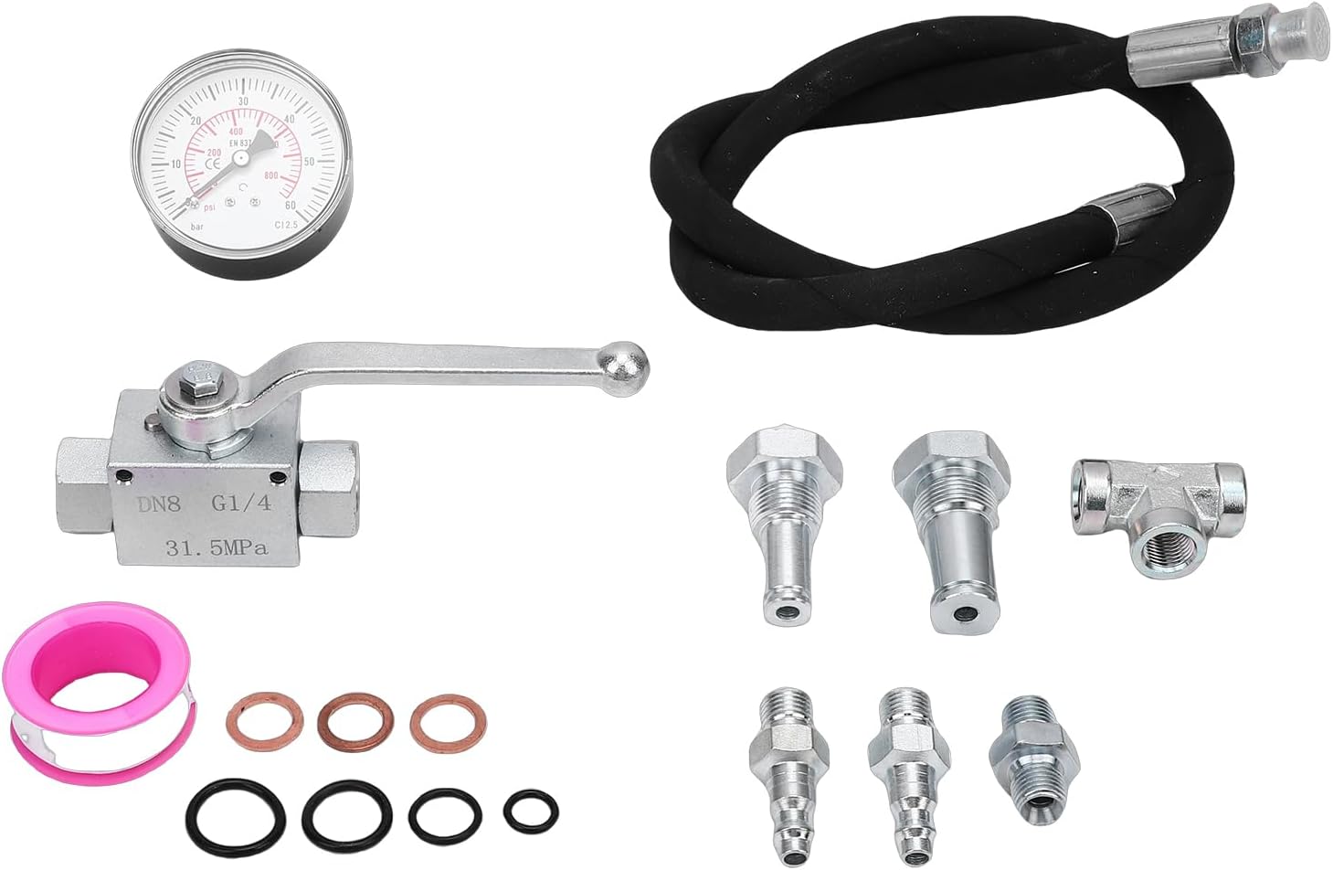 IPR Air Test Tool Kit, High Pressure Oil System Detector, Detection for 6.0L 7.3L Engines with 5300 PSI Hose for Repair Shops