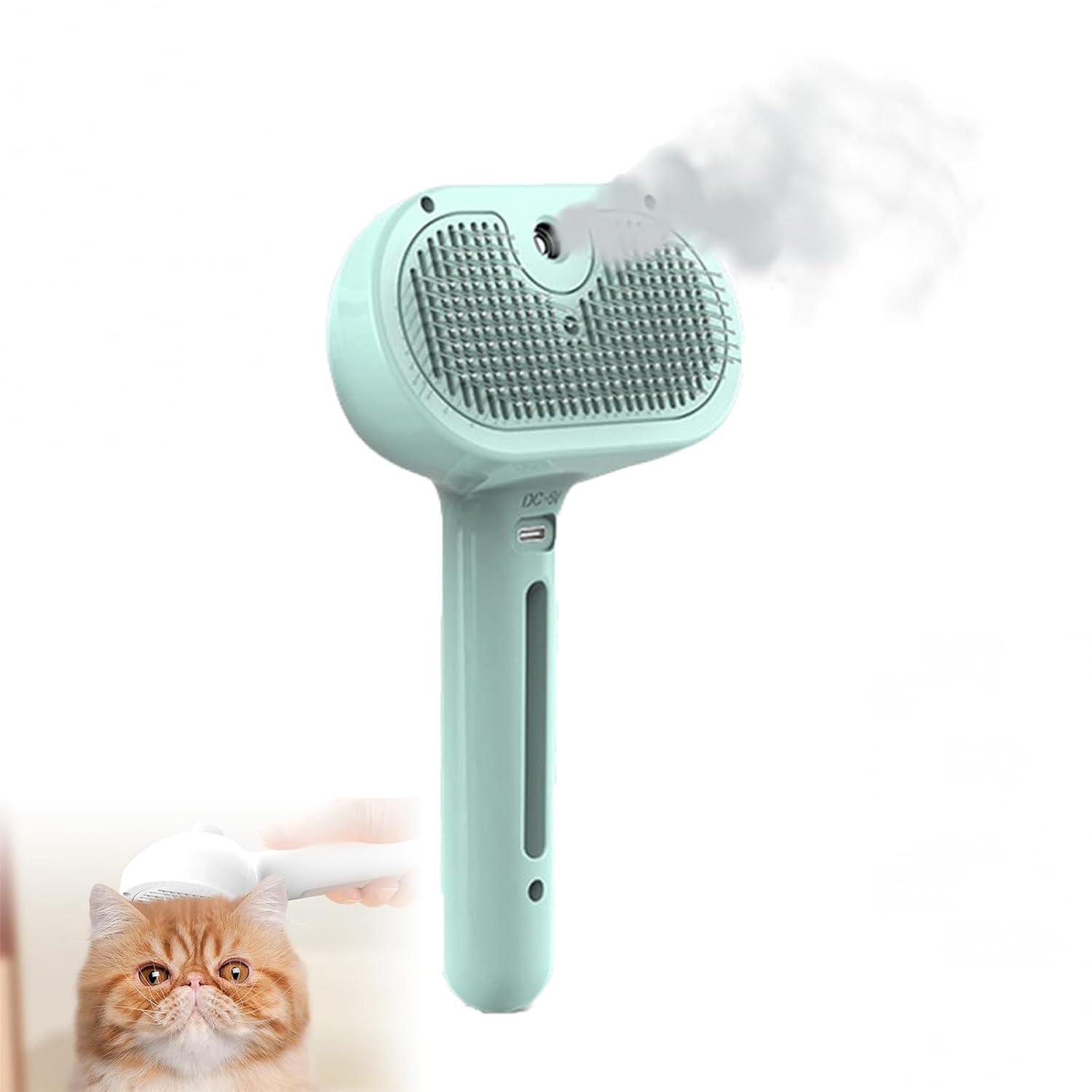 Pawlish Pet Grooming Brush, 2025 New Dog Bath Brush, Soft Silicone Bristle for Bathing Pets Grooming Massage Brush Green