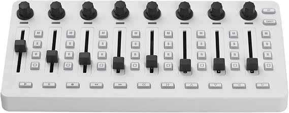 USB MIDI Controller with 43 Buttons, 8 Knobs and Bluetooth