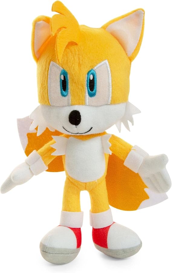 Sonic the Hedgehog 8-Inch Tails Character Plush Toy | Kawaii Cute Soft Stuffed Animals, Kids Room Decor Essentials