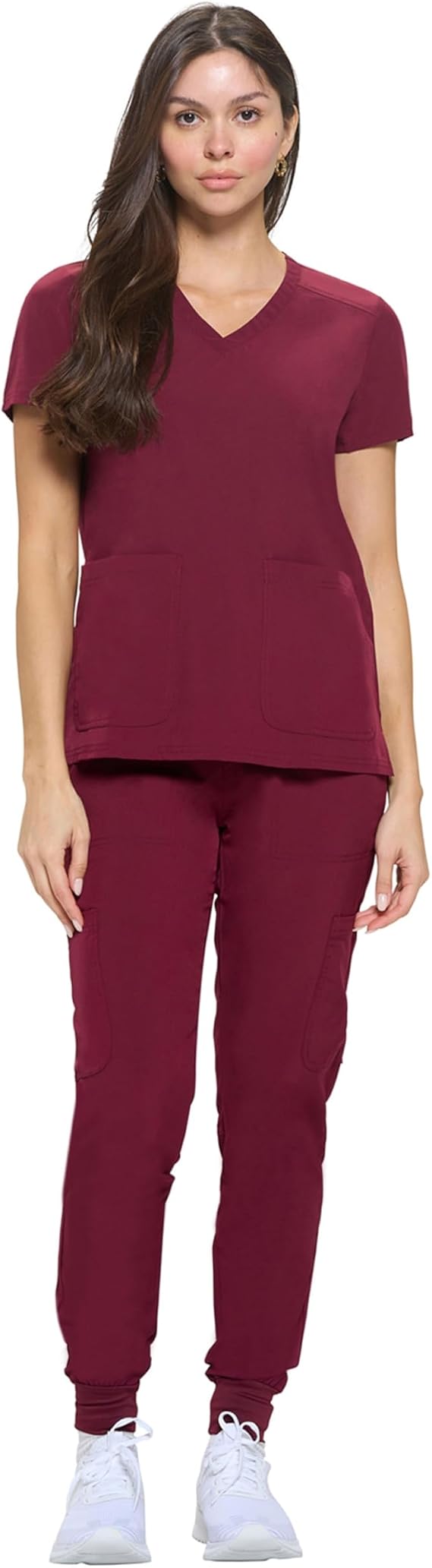 Natural Uniforms Womens Essential Cool Stretch Jogger Scrub Set with Regular and Petite Sizes