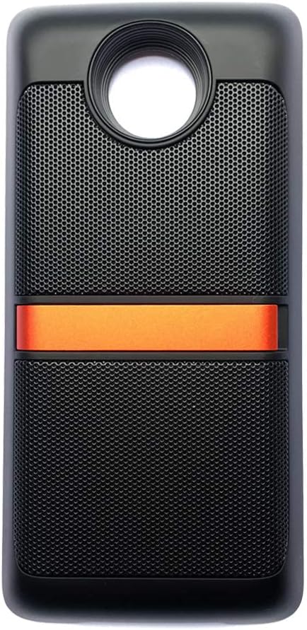 soundboost moto mods speaker for motorola moto z4 - z3 play - z3 - z2 force - z2 play - z play - z force - moto z droid phone adsorption cover kickstand black