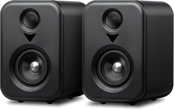 AIYIMA S400 80 Watt 2.0 Channel Home Audio Active Bookshelf Speakers