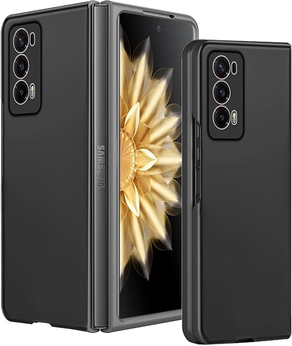 KUSINHOKA Case for Honor Magic V2 5G,Cover Hard PC Bumper Cover Ultra Thin Drop Resistant Shockproof Bumper Anti Scratch Frosted Silky-Soft Touch,Black