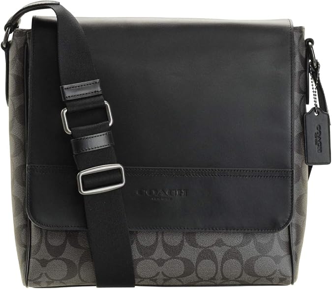 Coach Signature Men's Shoulder Bag, Cross-Body Bag, Outlet