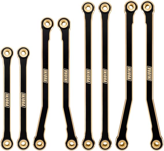 INJORA Black Brass High Clearance Chassis Links for Redcat Ascent-18