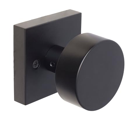 Weslock 0070542-0020 Mesa Knob Half Dummy Lock Matte Black Finish
