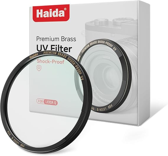 Haida 49mm Premium Brass Shock-Proof UV Filter for Leica Q